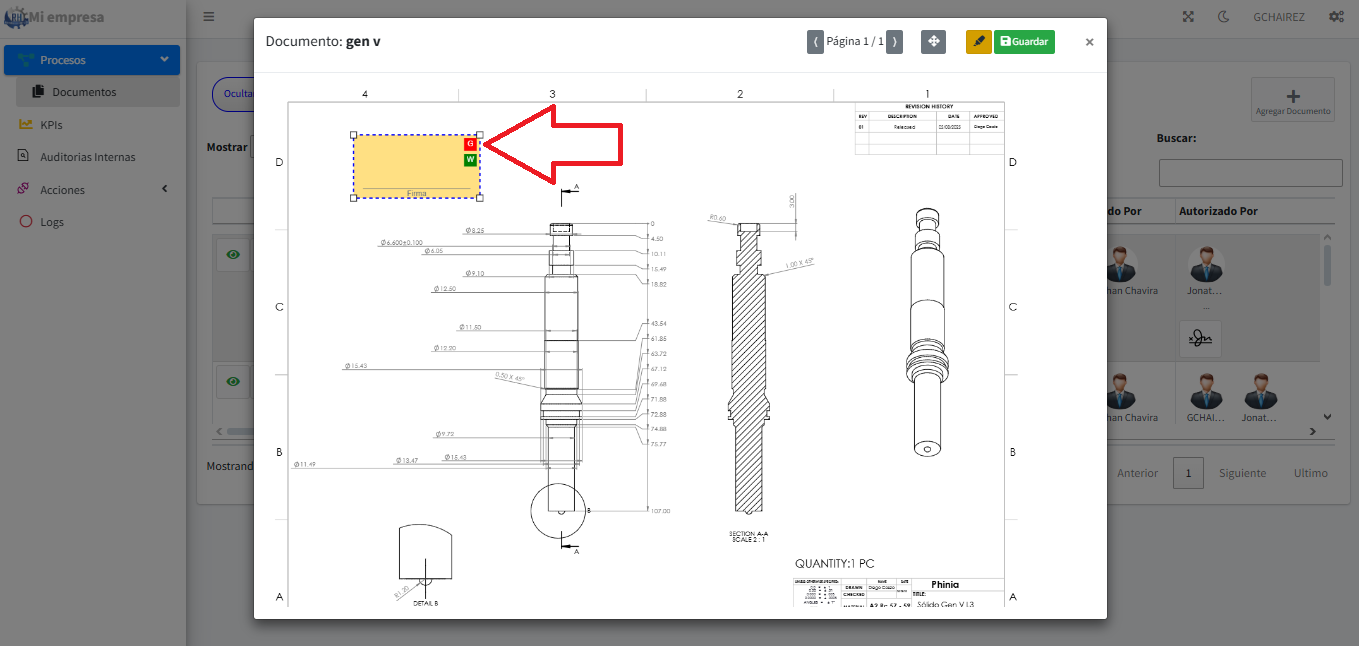 Proceso de punzonado